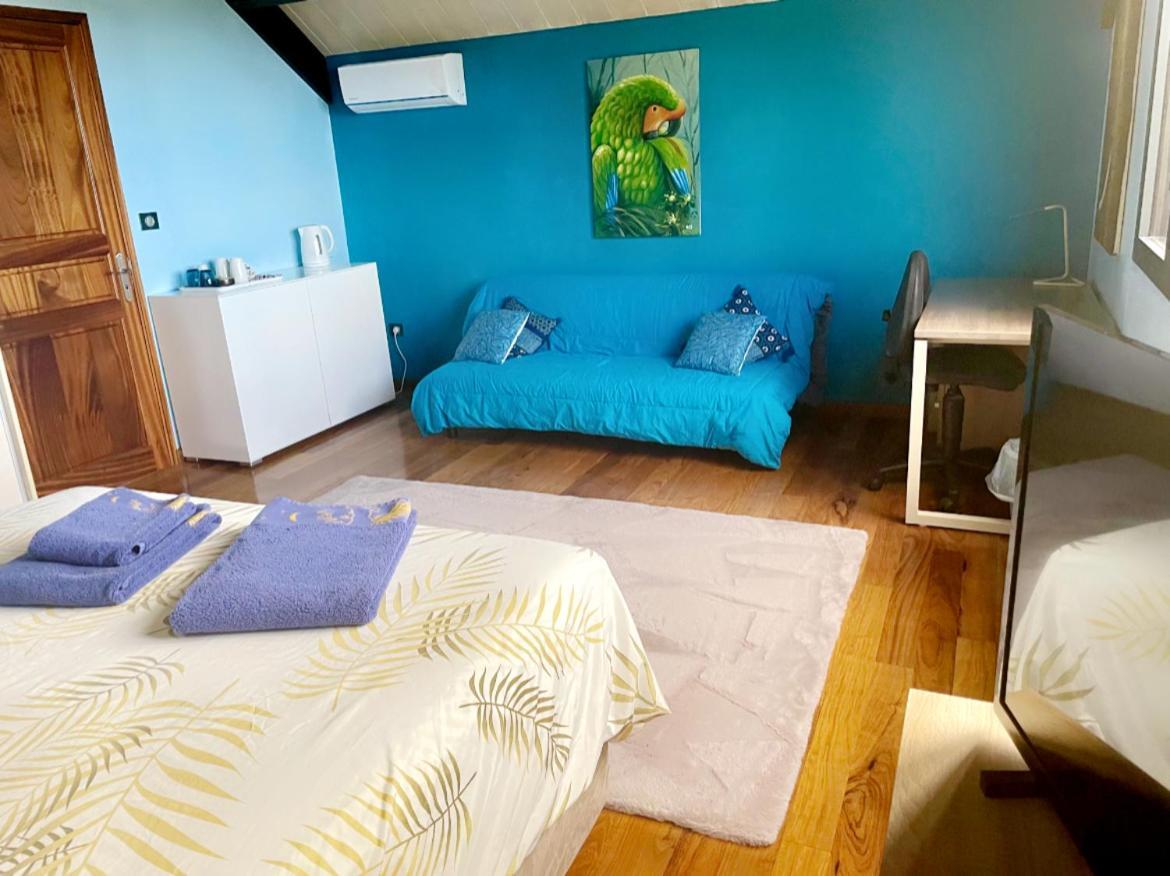 Chambre "Bleu Ocean" Villa Hermes Saint Pierre Esterno foto